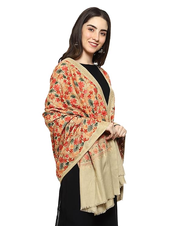 Women Aari Embroidered Shawl