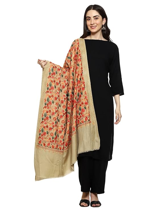 Women Aari Embroidered Shawl