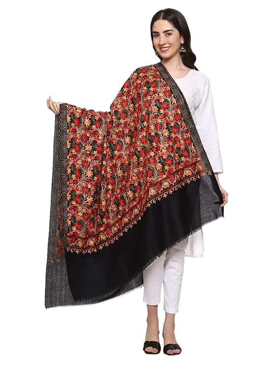 Women Aari Embroidered Shawl