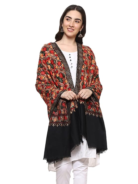 Women Aari Embroidered Shawl
