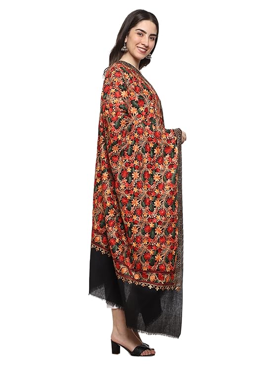 Women Aari Embroidered Shawl