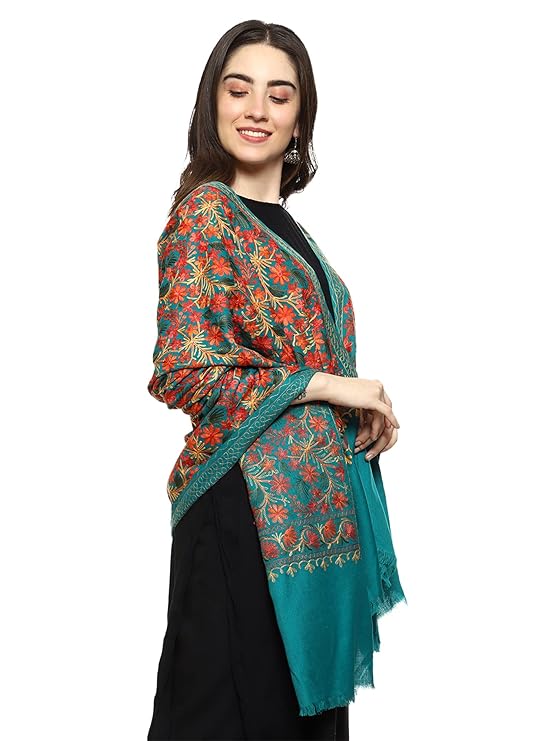 Women Aari Embroidered Shawl