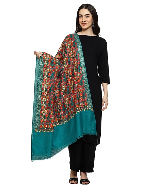 Women Aari Embroidered Shawl