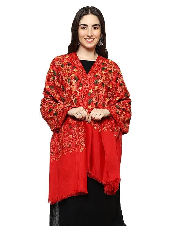 Women Aari Embroidered Shawl