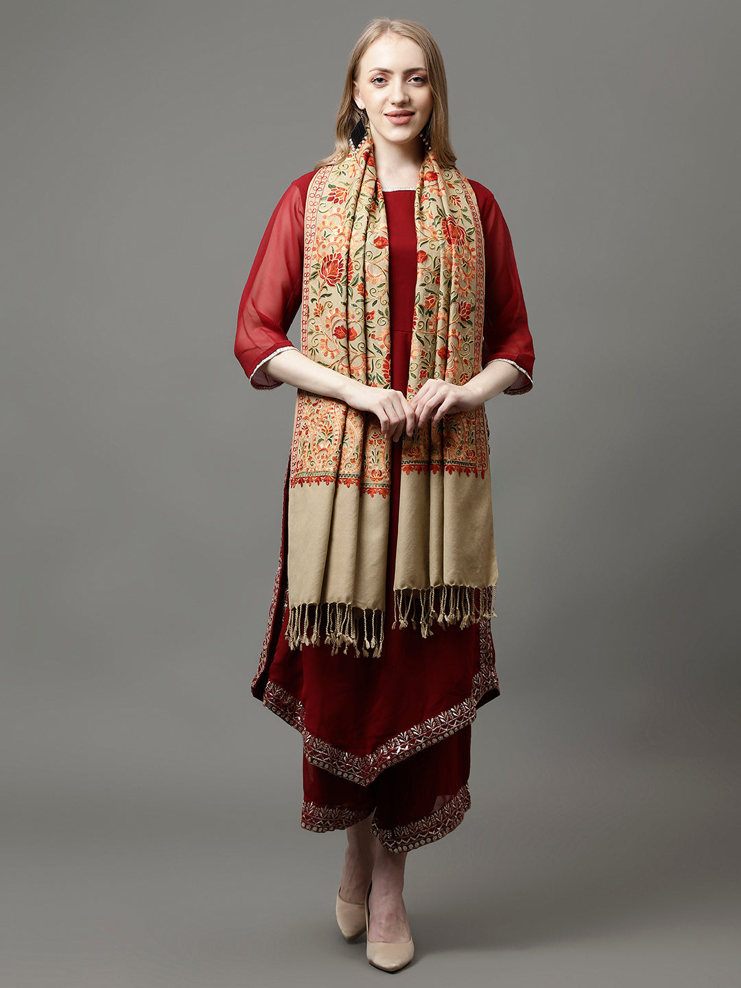 The Aari Embroidery Shawl