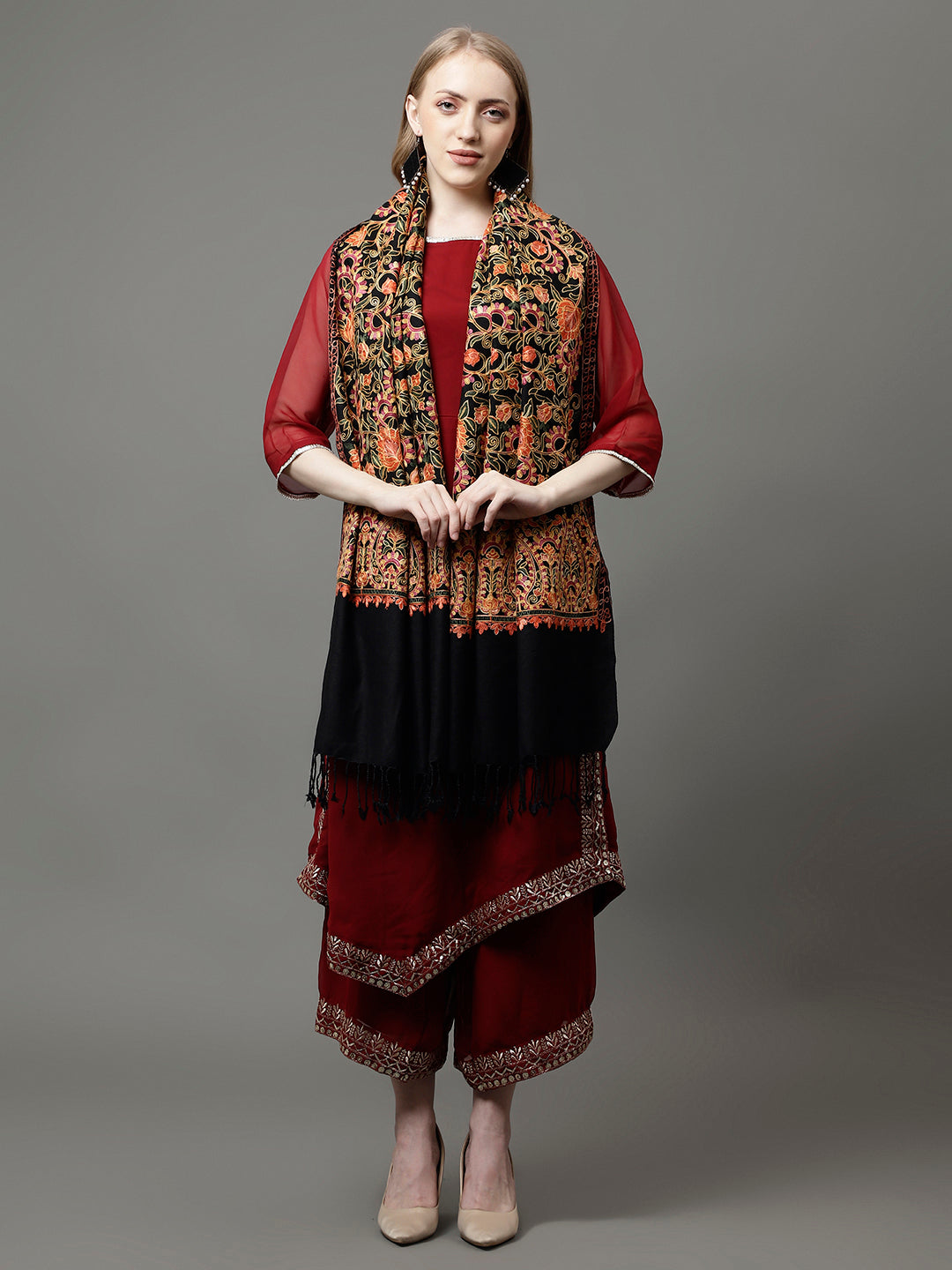 The Aari Embroidery Shawl