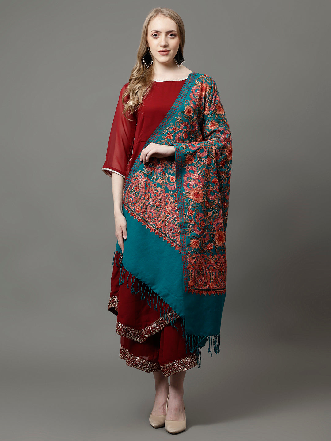 The Aari Embroidery Shawl