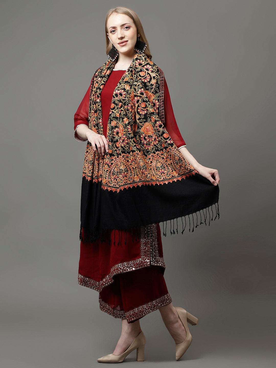 The Aari Embroidery Shawl