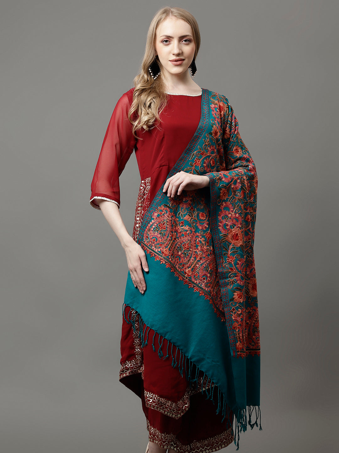 The Aari Embroidery Shawl
