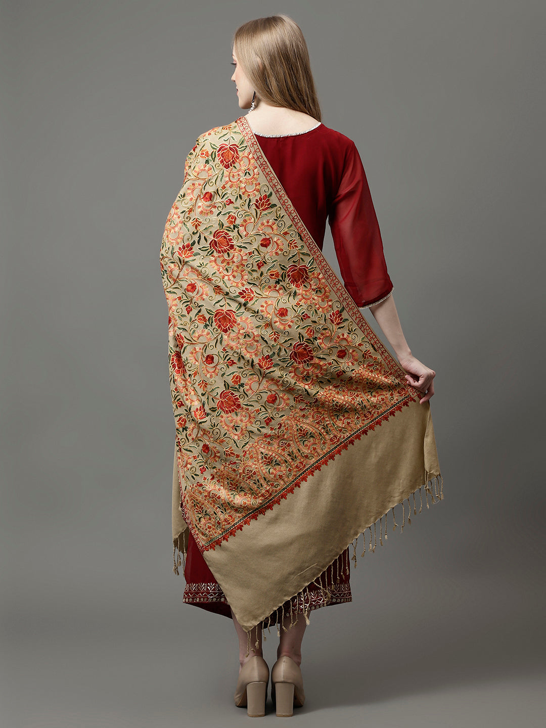 The Aari Embroidery Shawl
