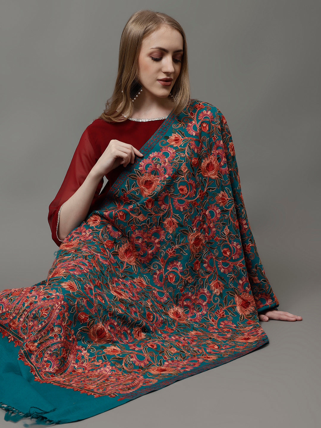 The Aari Embroidery Shawl