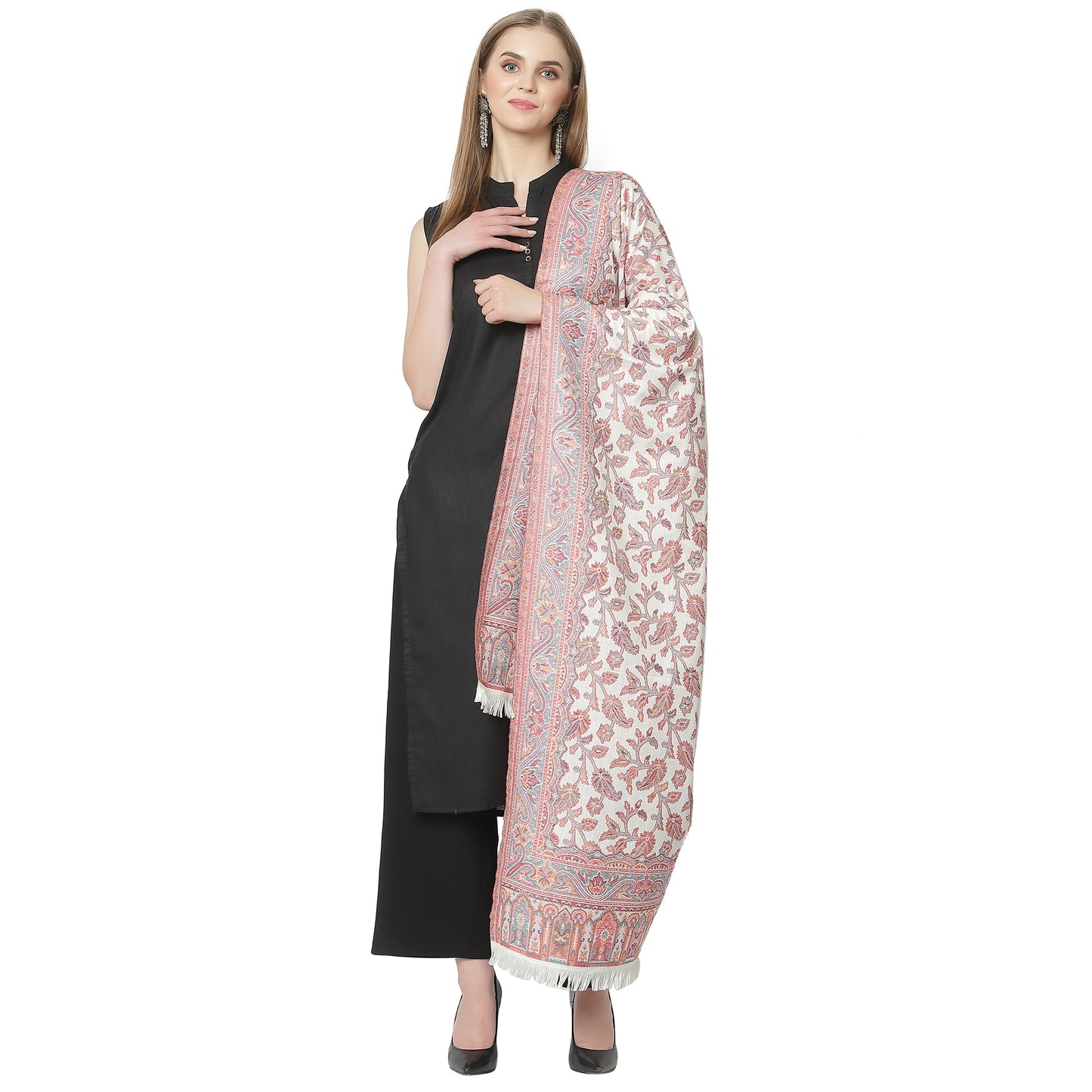 Weavers Villa Women’s Kani Design Wool Shawl – Elegant & Timeless Wrap
