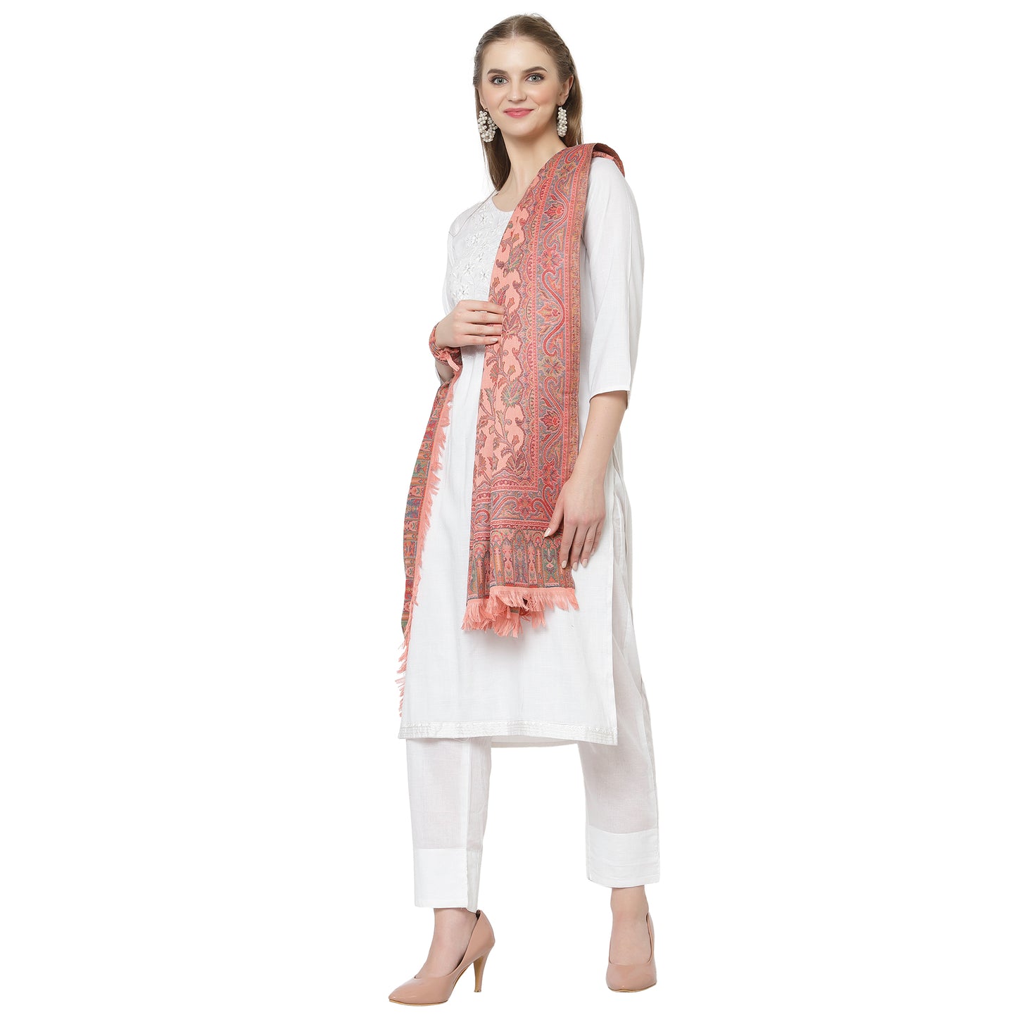Weavers Villa Women’s Kani Design Wool Shawl – Elegant & Timeless Wrap