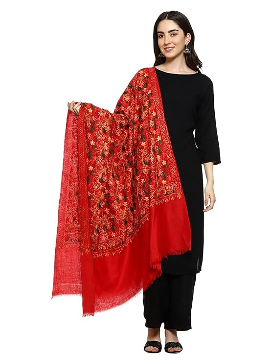 Women Aari Embroidered Shawl
