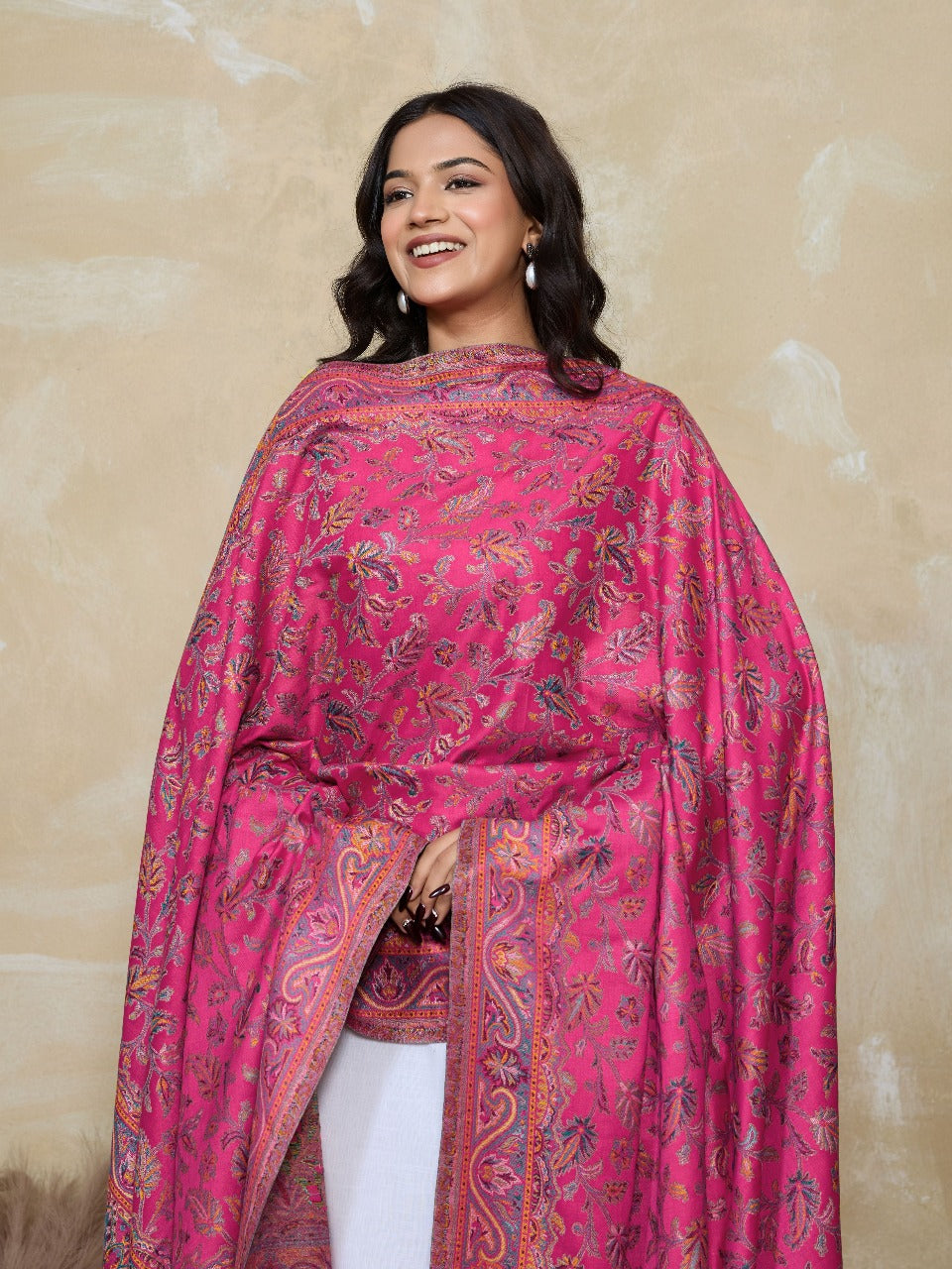 Weavers Villa Women’s Kani Design Wool Shawl – Elegant & Timeless Wrap