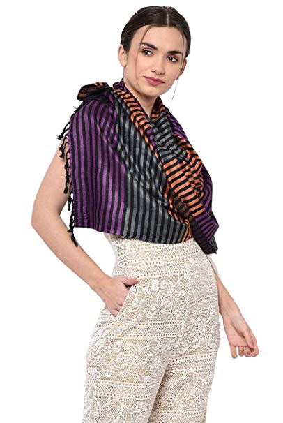 The Striped Viscose Stole