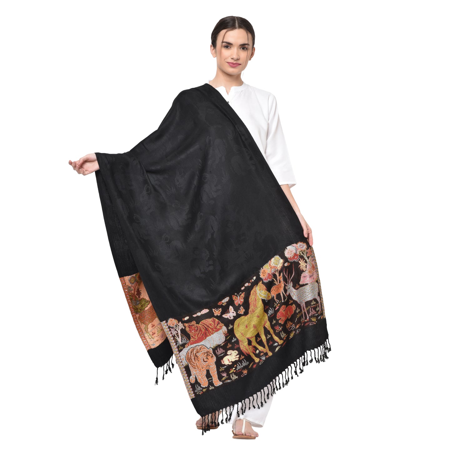 The Animal Design Viscose Stole