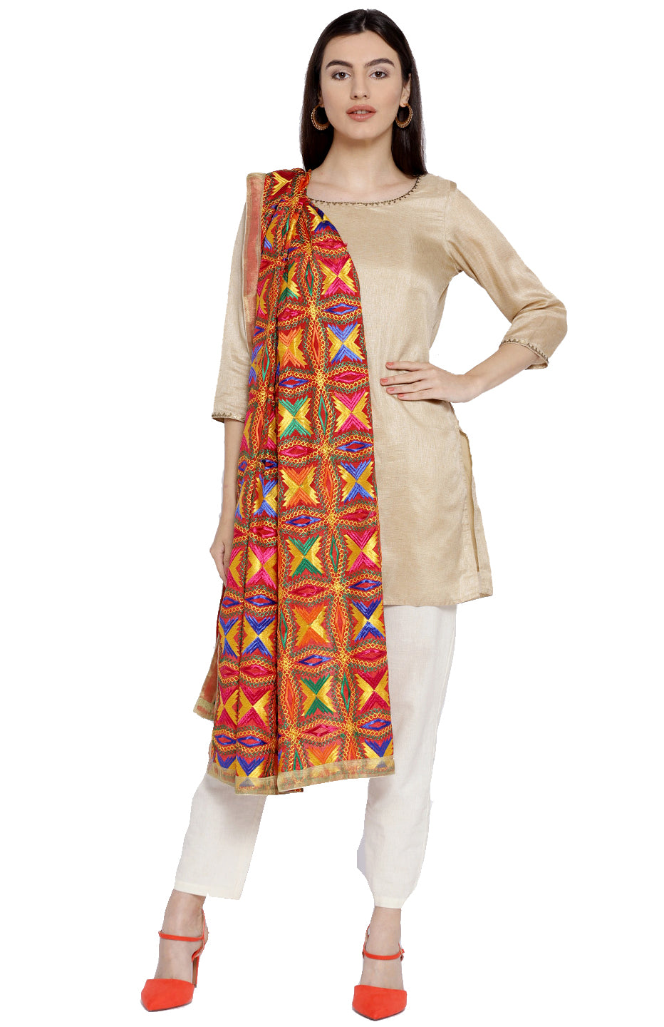 The Heavy Phulkari Dupatta