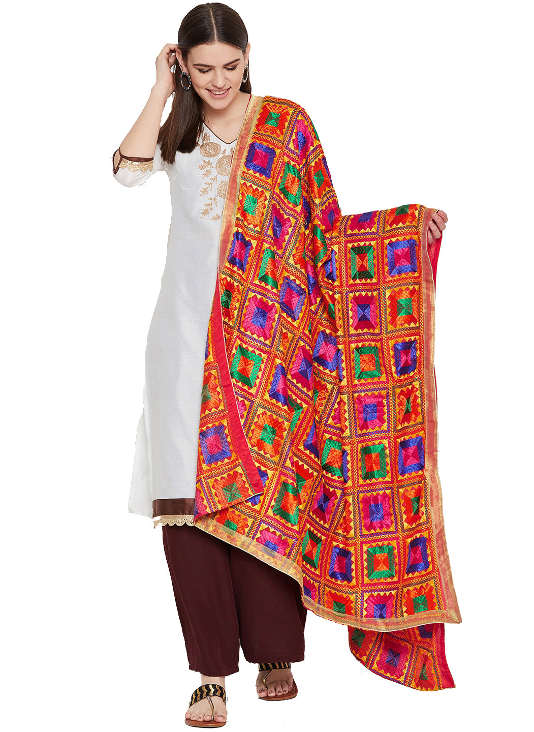 The Heavy Phulkari Dupatta