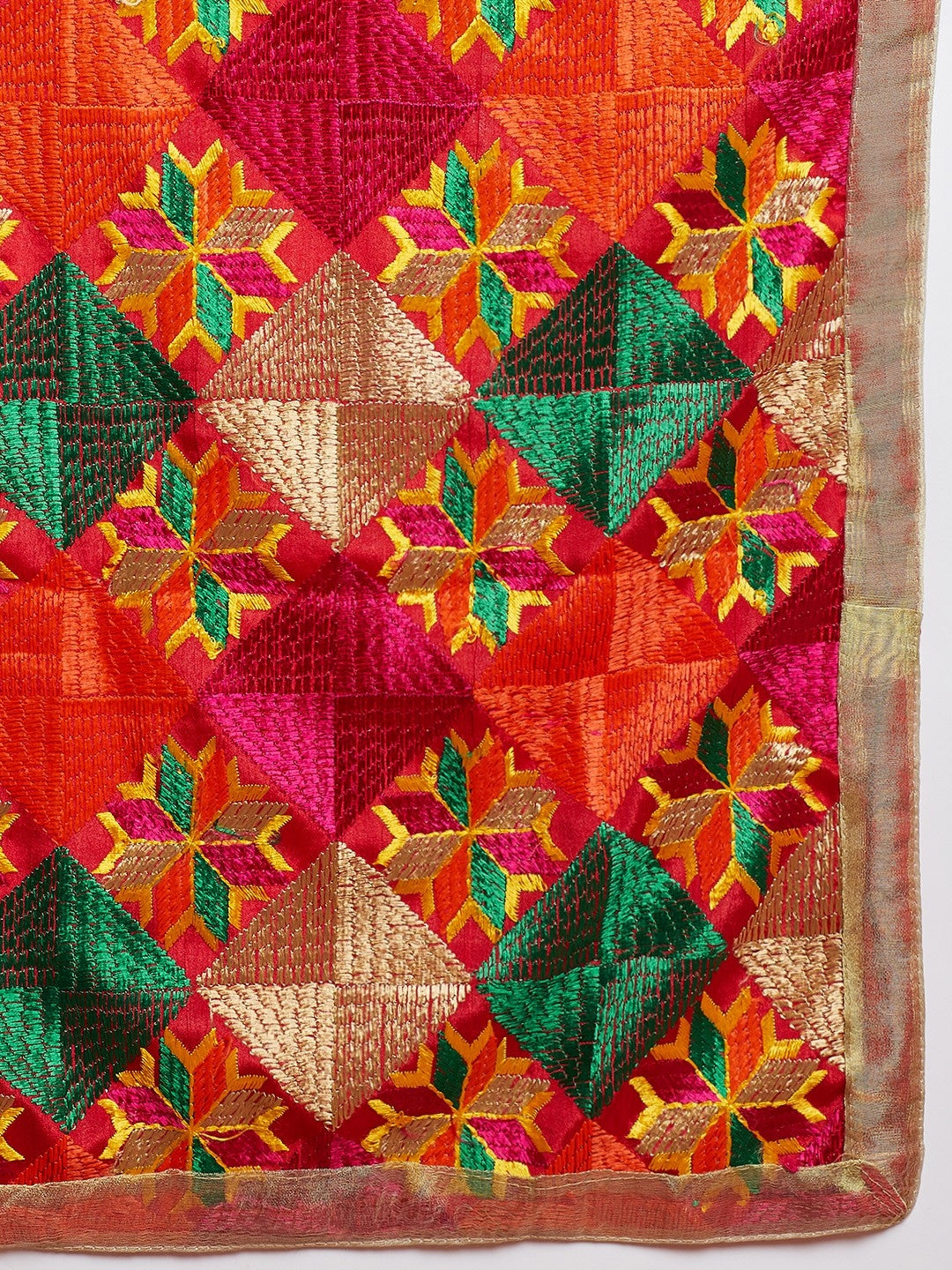 The Heavy Embroidered Phulukari Dupatta