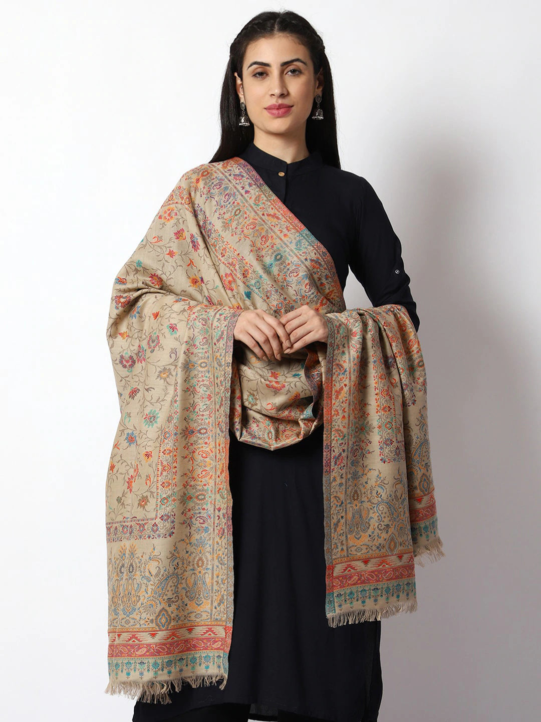 Women Woven Wool Shawl