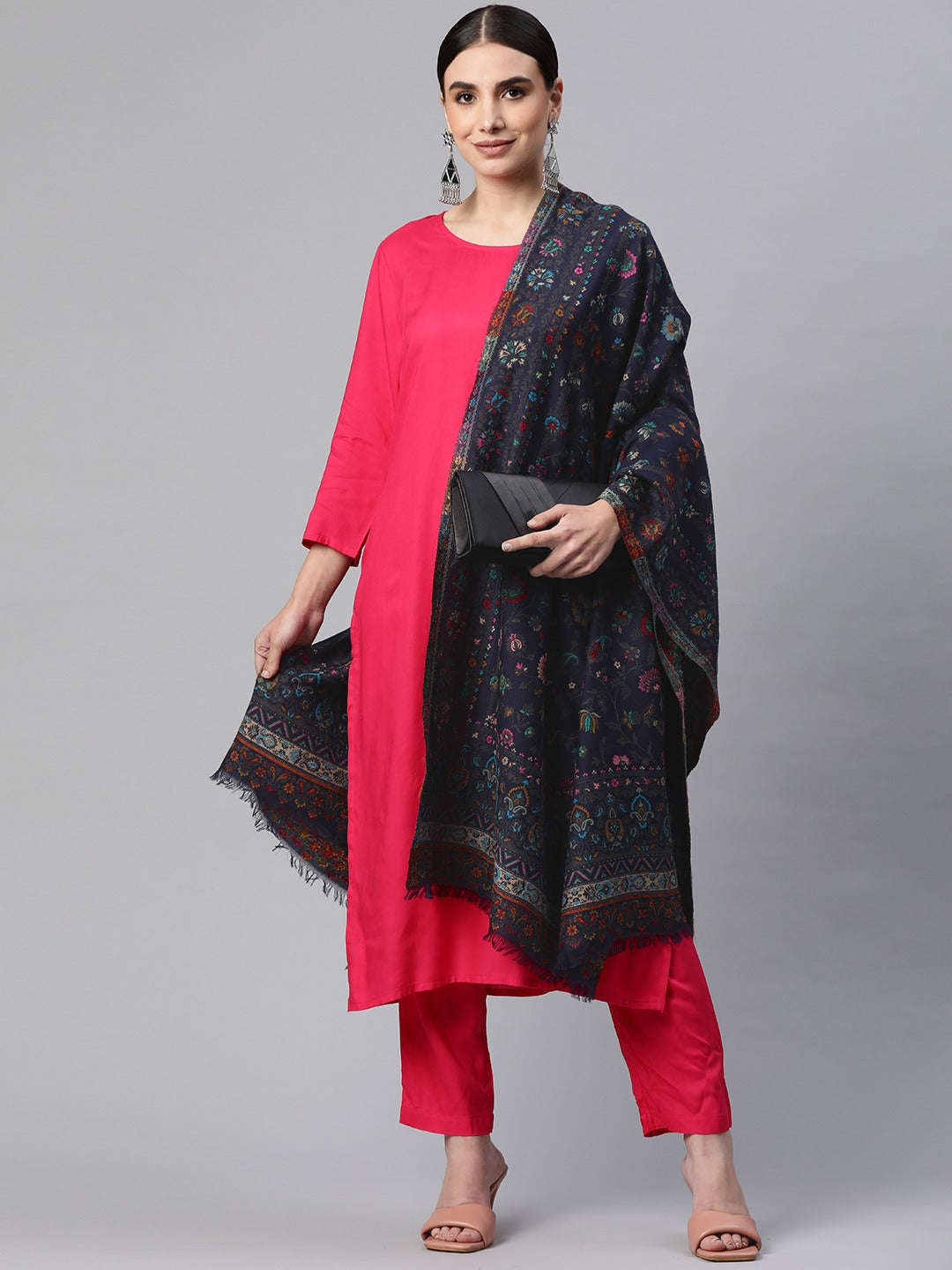 Women Woven Wool Shawl