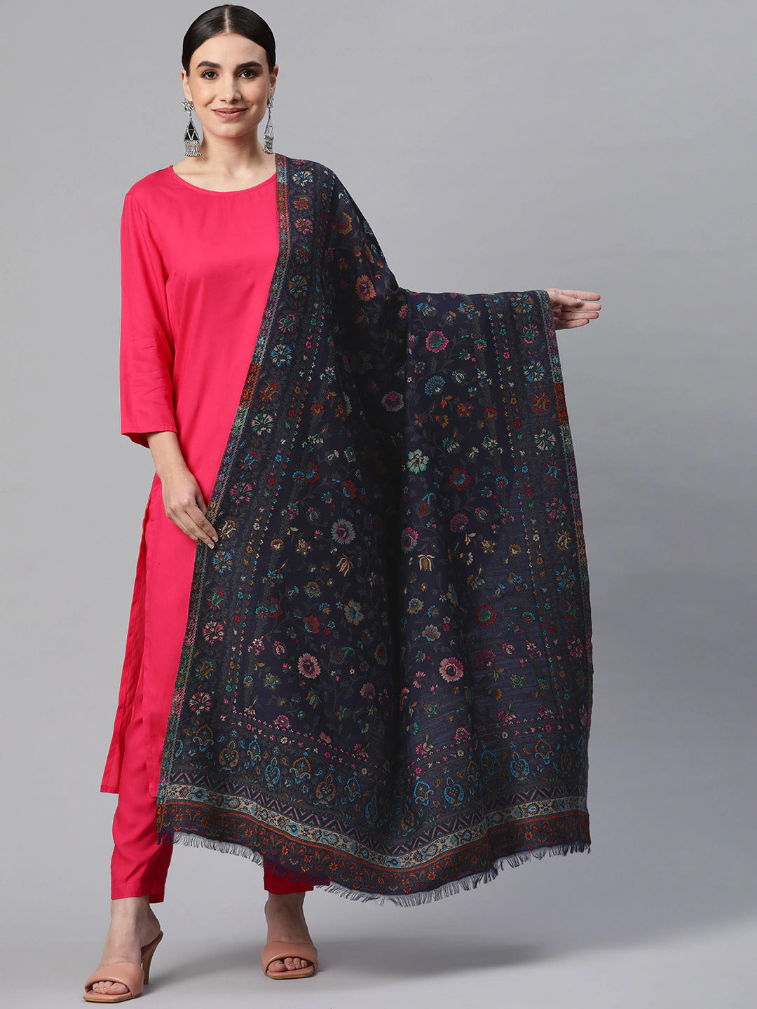 Women Woven Wool Shawl