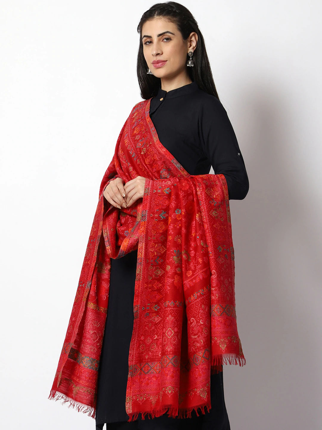 Women Woven Wool Shawl