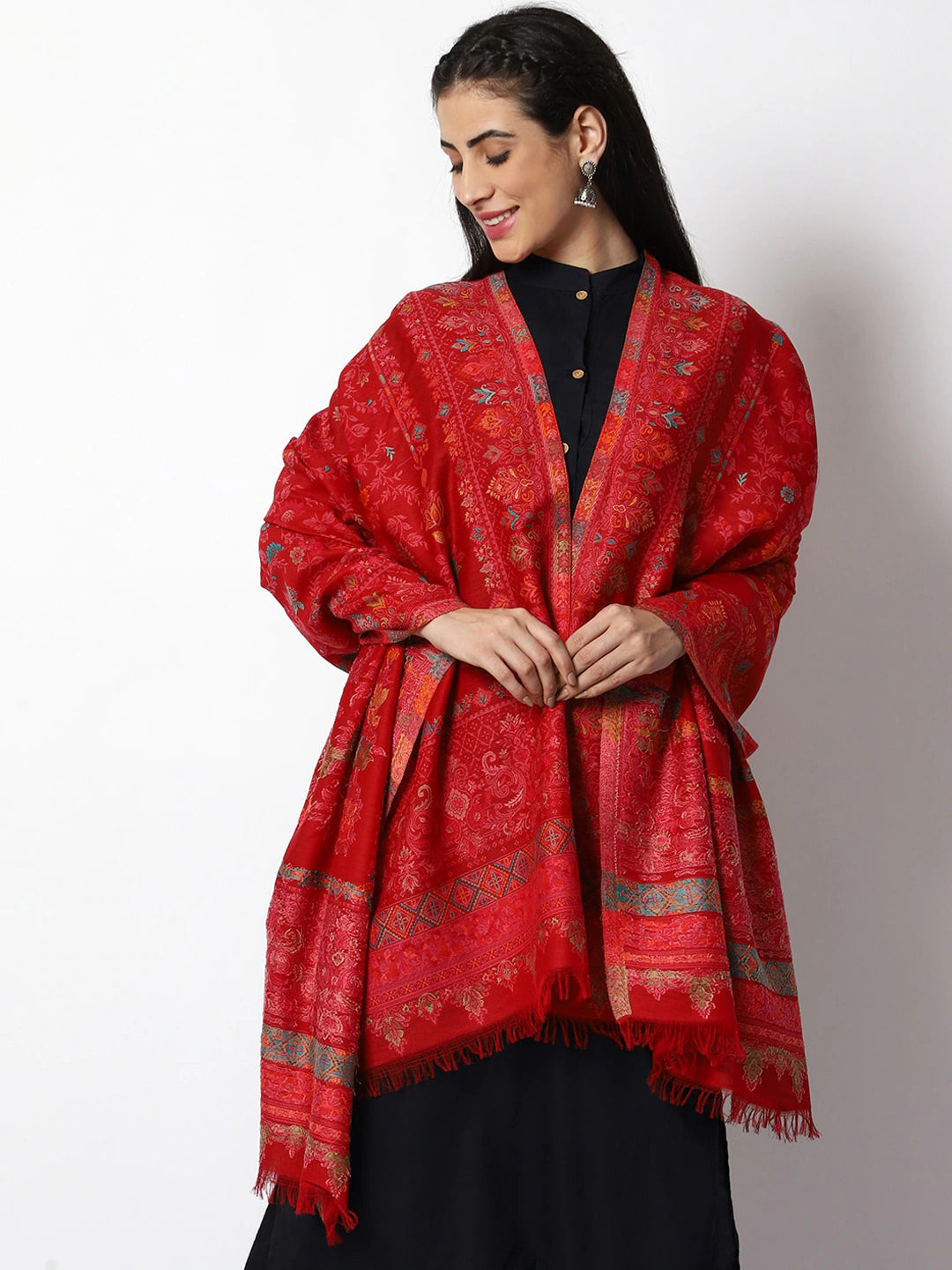 Women Woven Wool Shawl