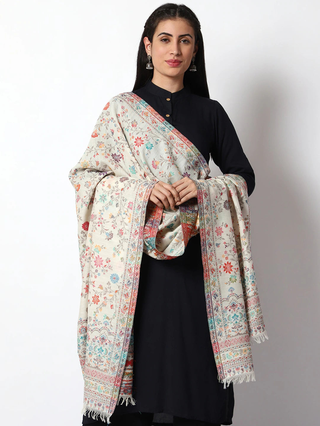 Women Woven Wool Shawl