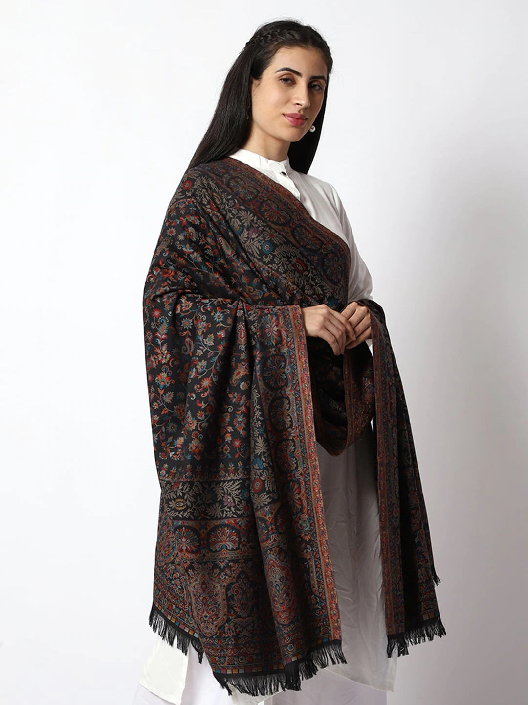 Women Wool Blend Shawl
