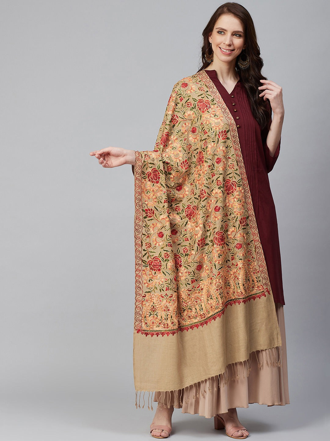 The Aari Embroidery Shawl