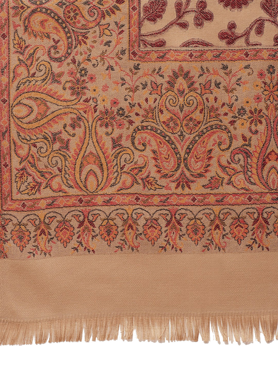 Women's Acro Wool Blend Woven Kashmiri Shawls