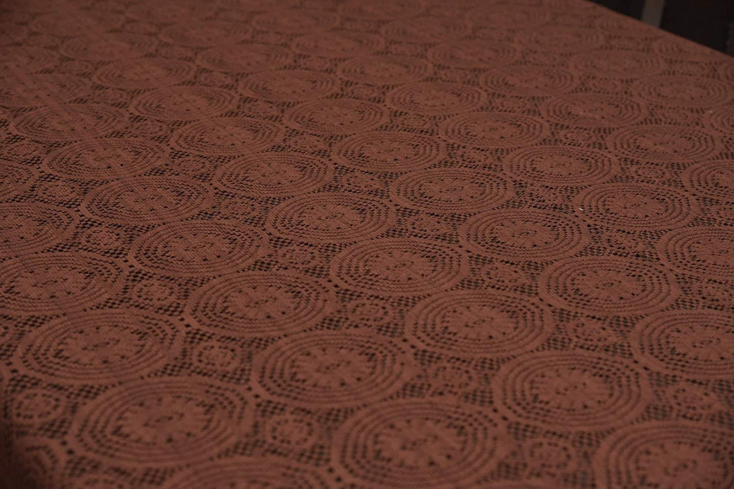 Weavers Villa Floral Cotton Net 4 Seater Table Cover