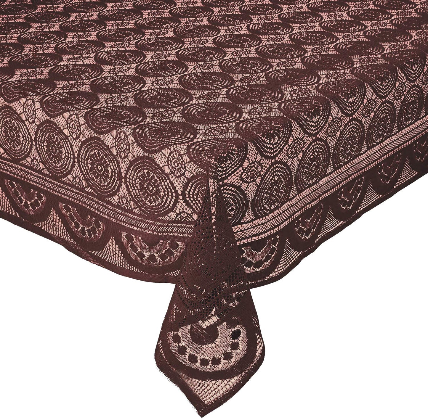 Weavers Villa Floral Cotton Net 4 Seater Table Cover