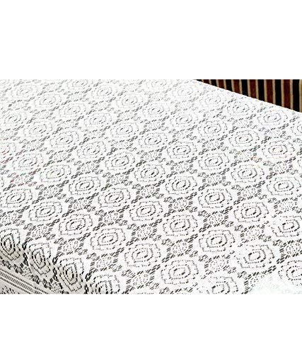 Weavers Villa Floral Cotton Net 4 Seater Table Cover
