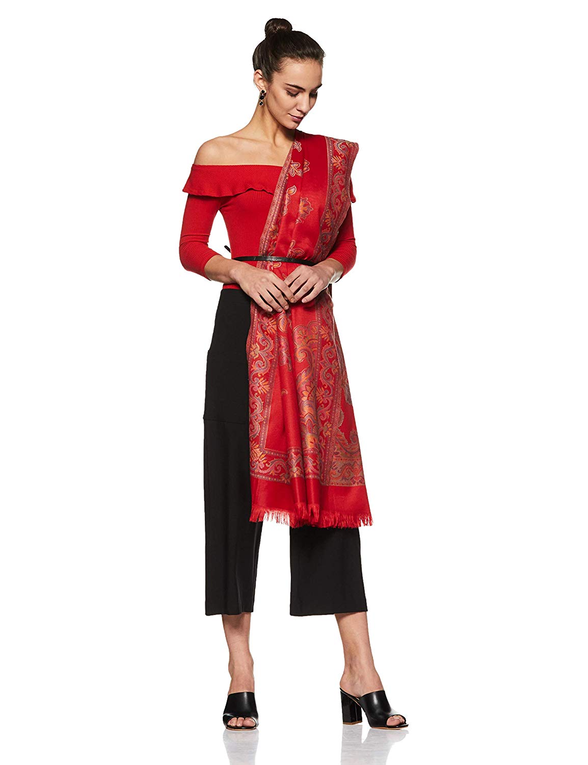 Women's Floral Shawl