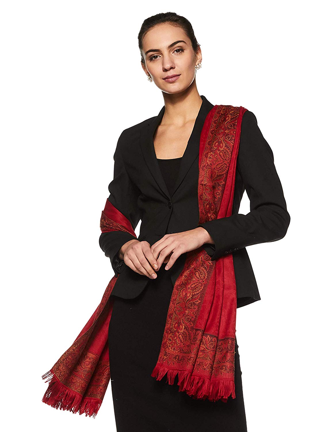 Women's Border Design Shawl