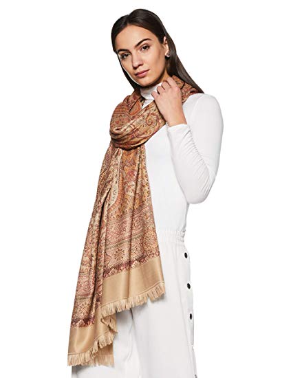 Weavers Villa Woolen Shawl for Women – Paisley Design, Soft & Warm, 100 × 200 CM