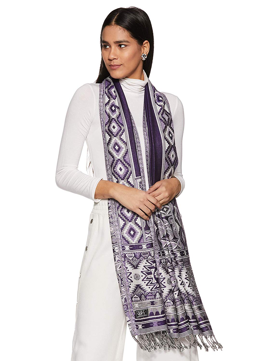 Viscose Kaju Buty Design Stole