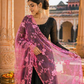 Women's Designer Net Dupatta with Intricate Embroidery