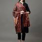 Women's Acro Wool Blend Digital Print Design Woven Shawl