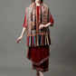 Women's Acro Wool Blend Digital Print Design Woven Shawl
