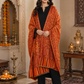 Elegant Paisley Shawl with Gift Box — Mustard Kani
