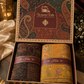 His & Her Jamawar Gift Set — Black & Mustard