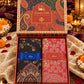 Black and Red Paisley Shawl Gift Box Set For Men & Women