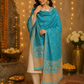 Elegant Paisley Shawl with Gift Box — Ferozi Contrast