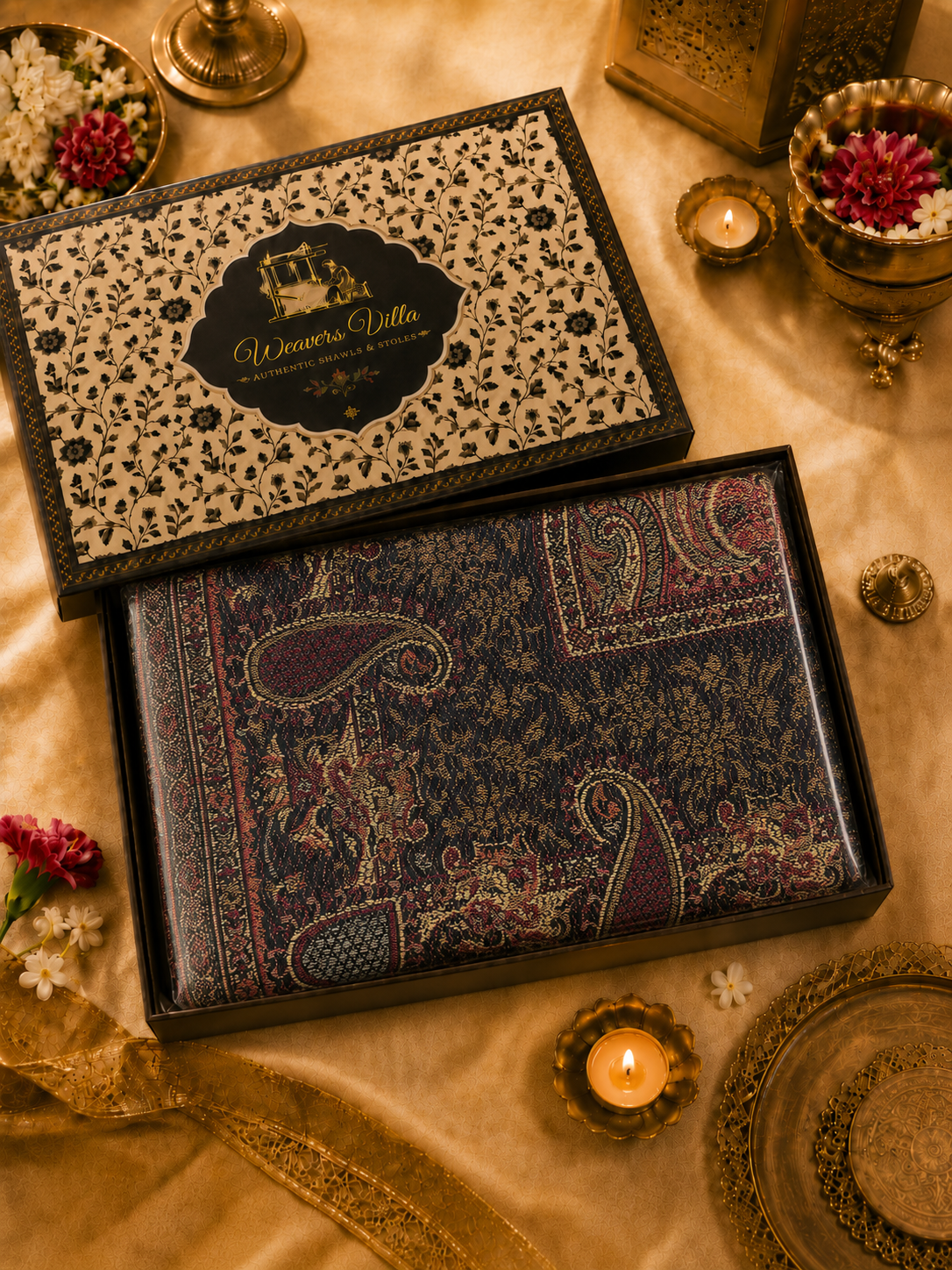 Pashmina Wool Shawl for Women with Premium Gift Box | Soft Winter Wrap | Perfect Birthday & Festive Gift