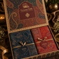 His & Her Jamawar Gift Set — Navy Blue & Red