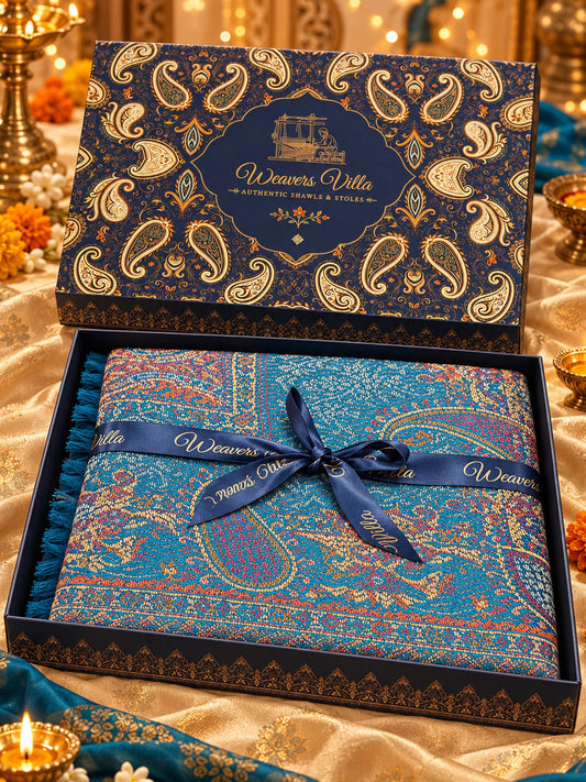 Pashmina Wool Shawl with Gift Box — Ferozi